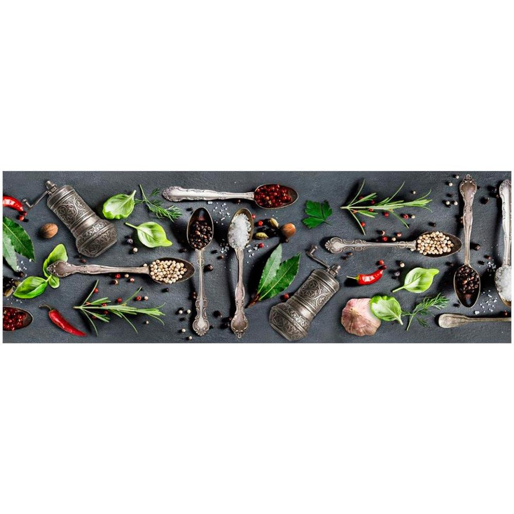 Tappeto Passatoia Cucina Antiscivolo Sottolavello Digitale Fantasie Varie 50x90 Cucchiai - Foto 2