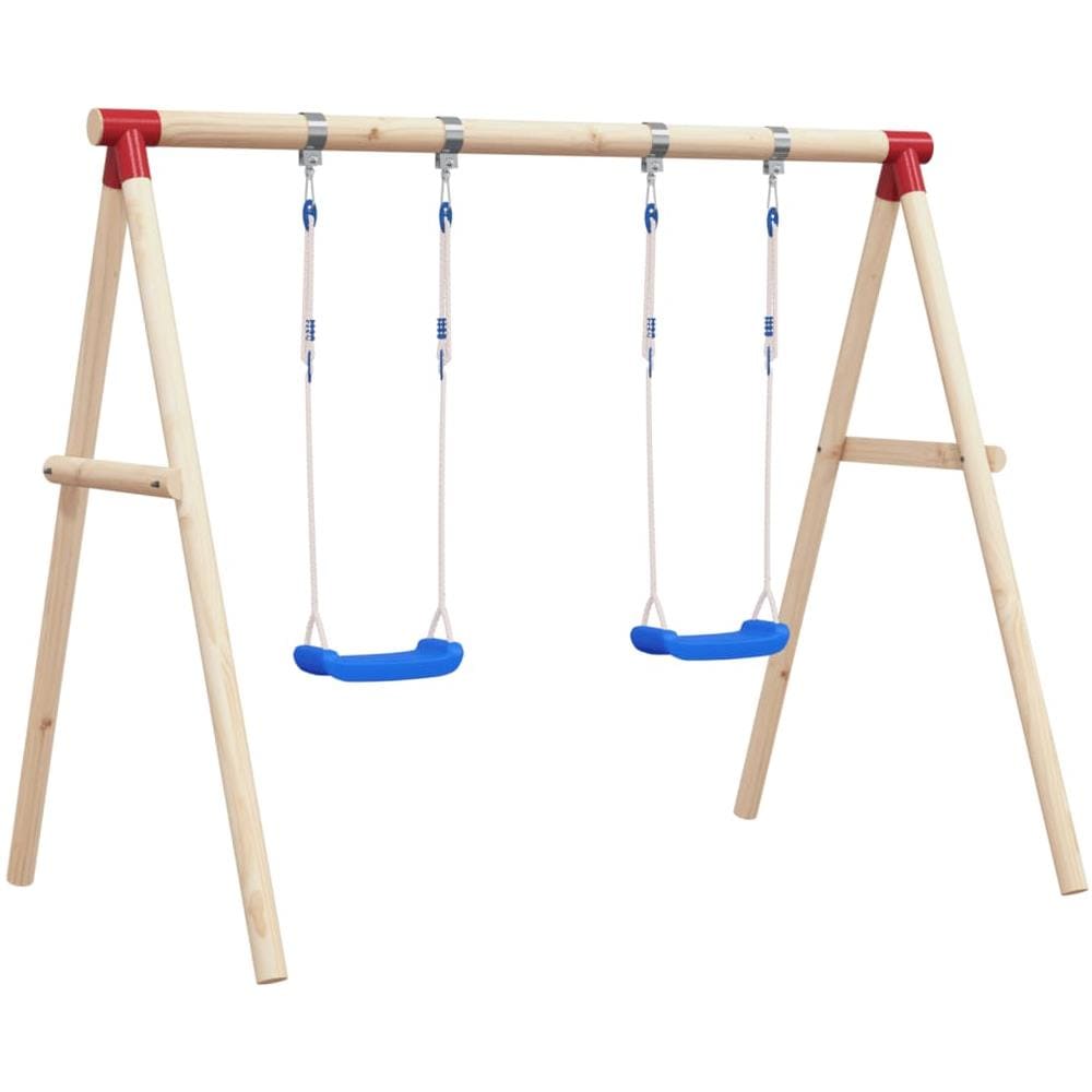 Seggiolini Per Altalena Con Corde 2 Pz Blu 38x16 Cm Polietilene - Foto 1