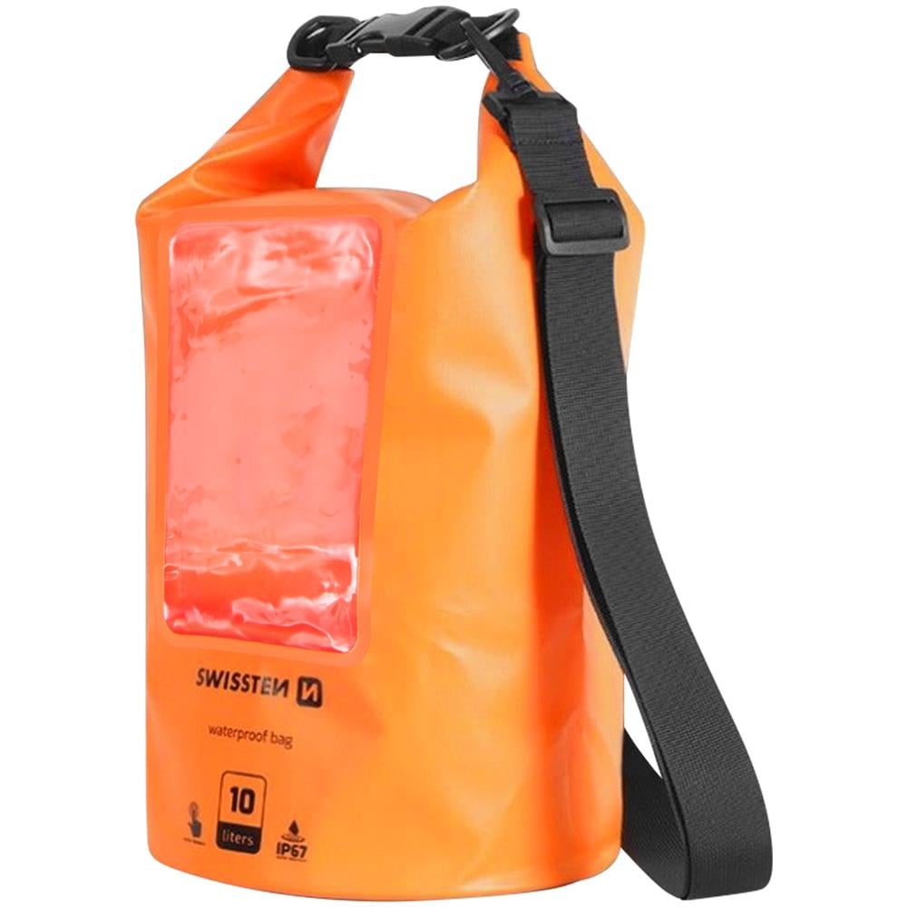 Borsa Impermeabile Compatibile Smartphone Ip67 10l Tattile Tracolla, Arancione - Foto 2