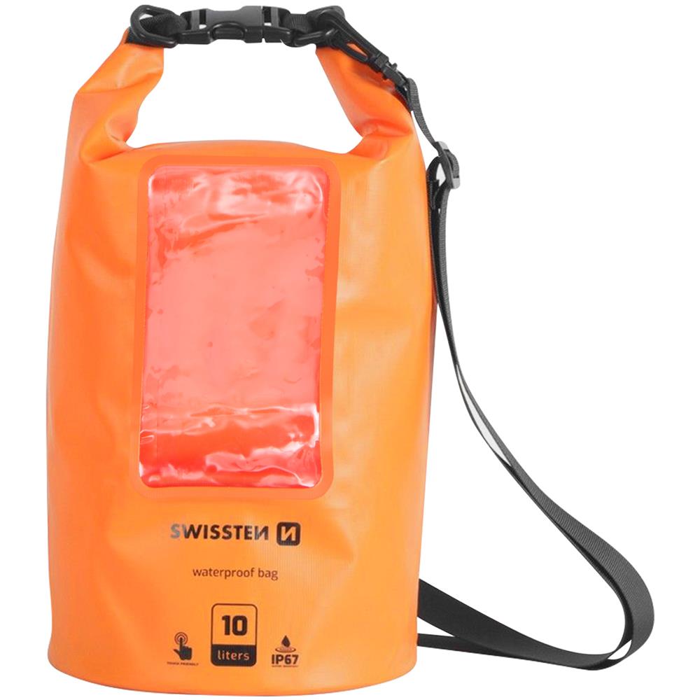 Borsa Impermeabile Compatibile Smartphone Ip67 10l Tattile Tracolla, Arancione - Foto 1