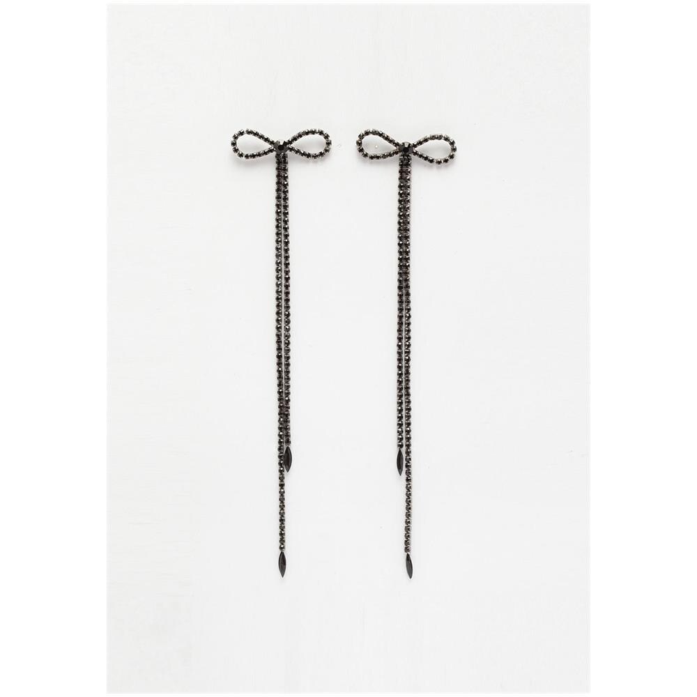 Orecchini Pendenti Contemporanei con Cristalli - Foto 1