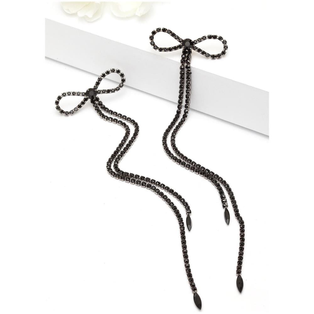 Orecchini Pendenti Contemporanei con Cristalli - Foto 2