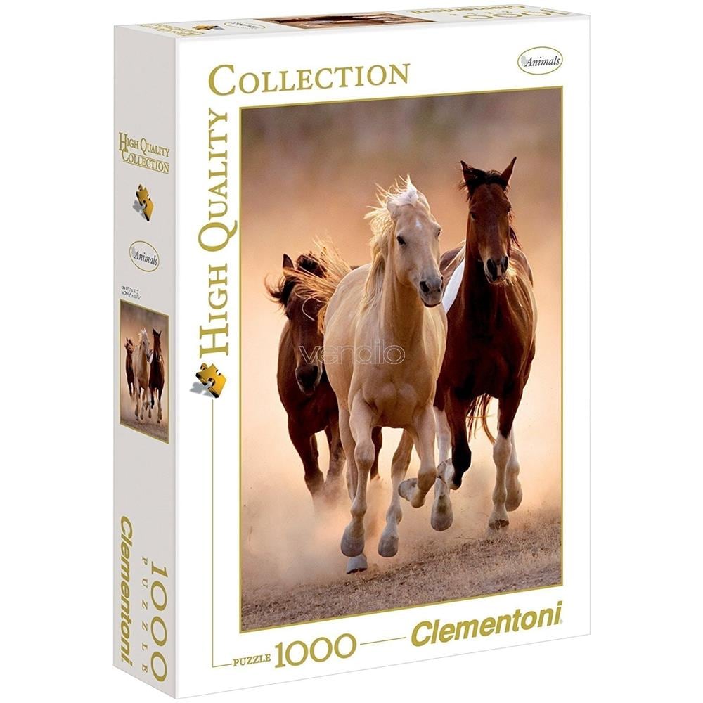 Puzzle Animals Running Horses 1000 pz 68 x 48 cm 39168 - Foto 3