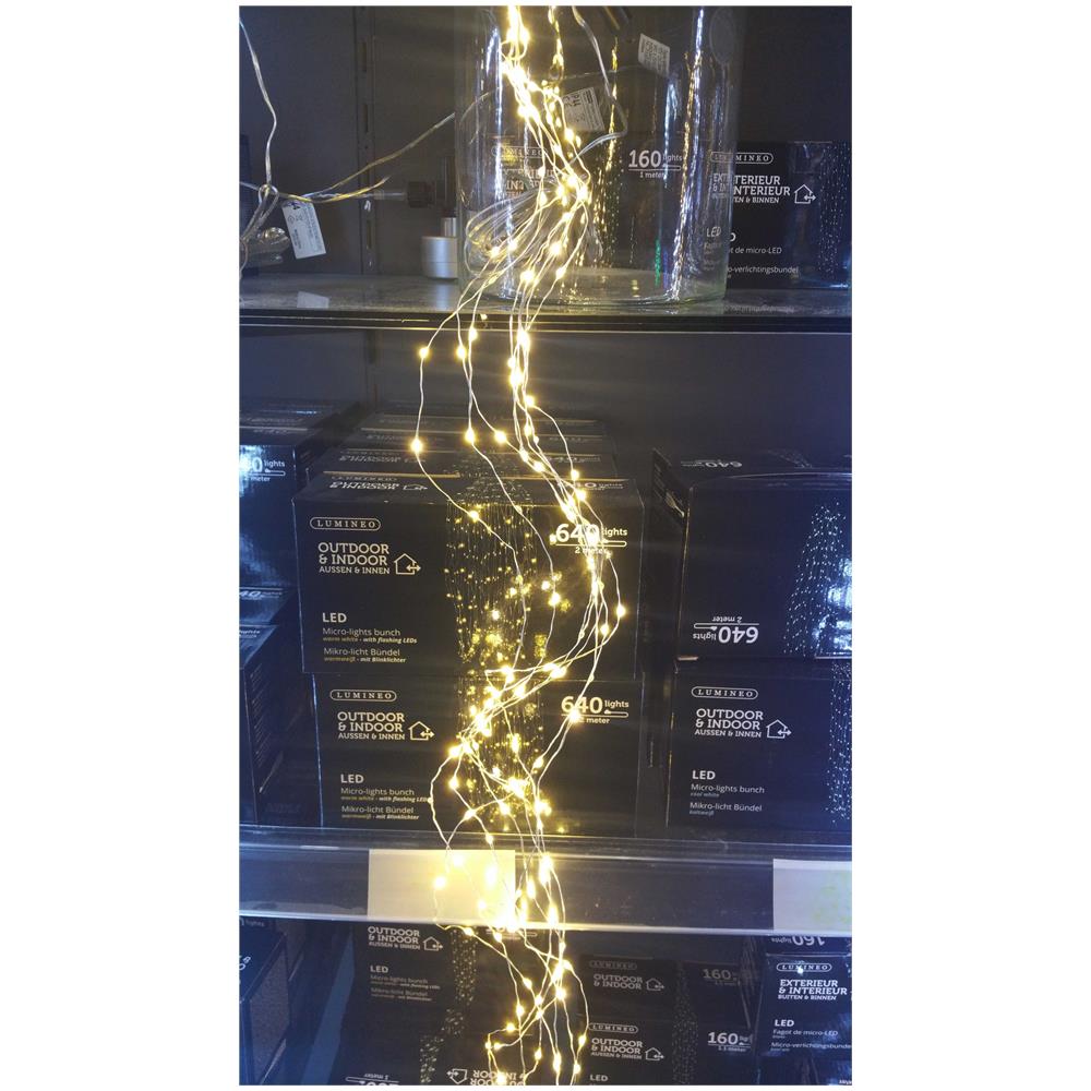 300 Microled Bianco Caldo Cascata 300cm Luci Di Natale Addobbi Decorazioni - Foto 1