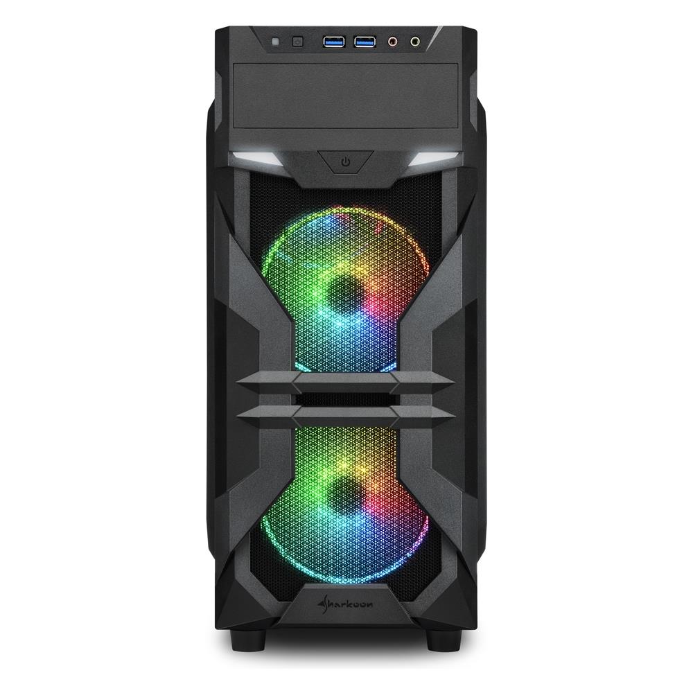 Case PC VG7-W Middle Tower ATX / Micro ATX / Mini-ITX 2 Porte USB 3.0 Colore Nero (Finestrato) - Foto 2