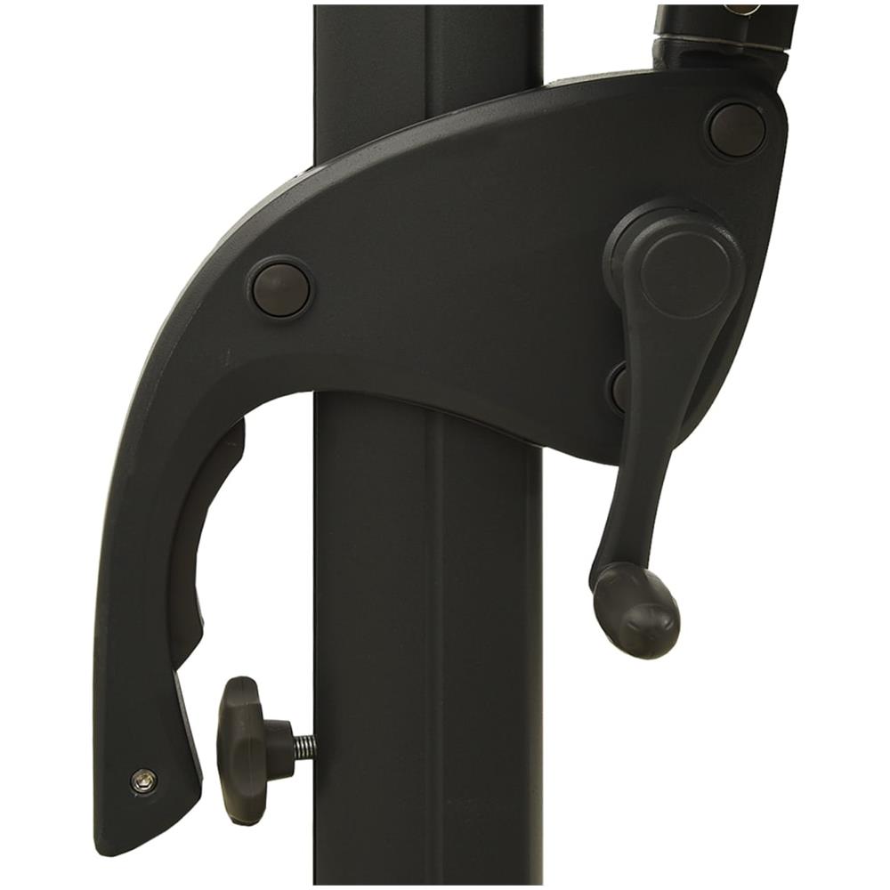 Ombrellone a 4 Livelli con Palo in Alluminio Grigio Talpa 3x3 m - Foto 8