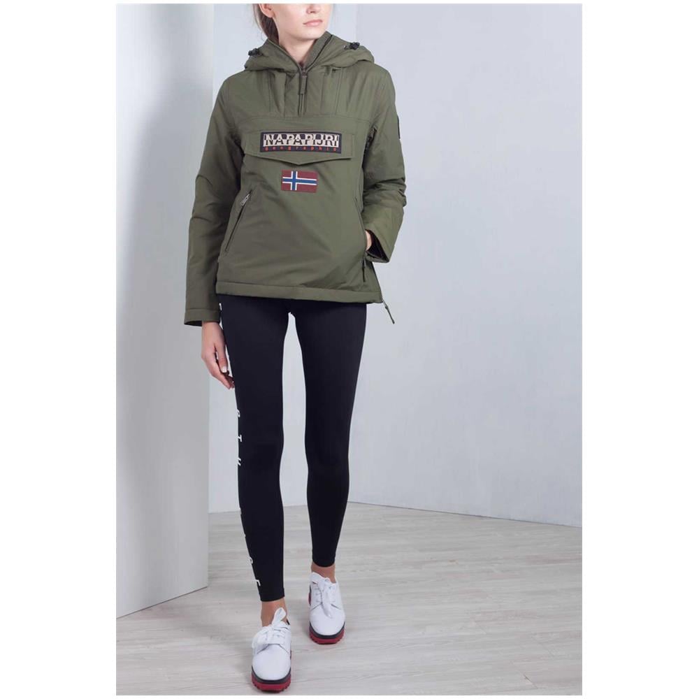 NAPAPIJRI Donna Giacca Rainforest Winter Verde Militare Con