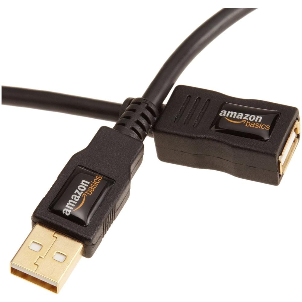 USB 2.0 A, M / F, 1m, USB A, USB A, Maschio / femmina, Dritto, Dritto, Oro - Foto 1