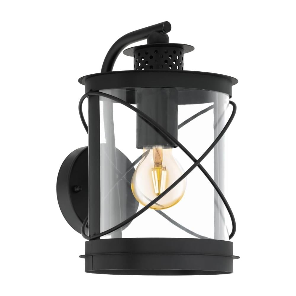Luce da Parete Esterna Hilburn 20x20x28 cm Nera - Foto 1