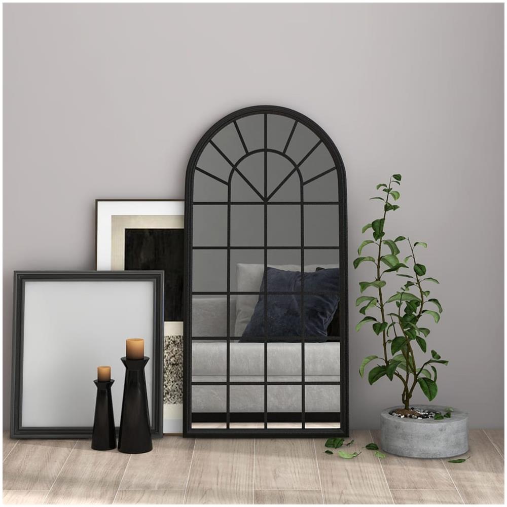 Specchio Nero 90x45 Cm Ferro Per Uso Interno - Foto 1