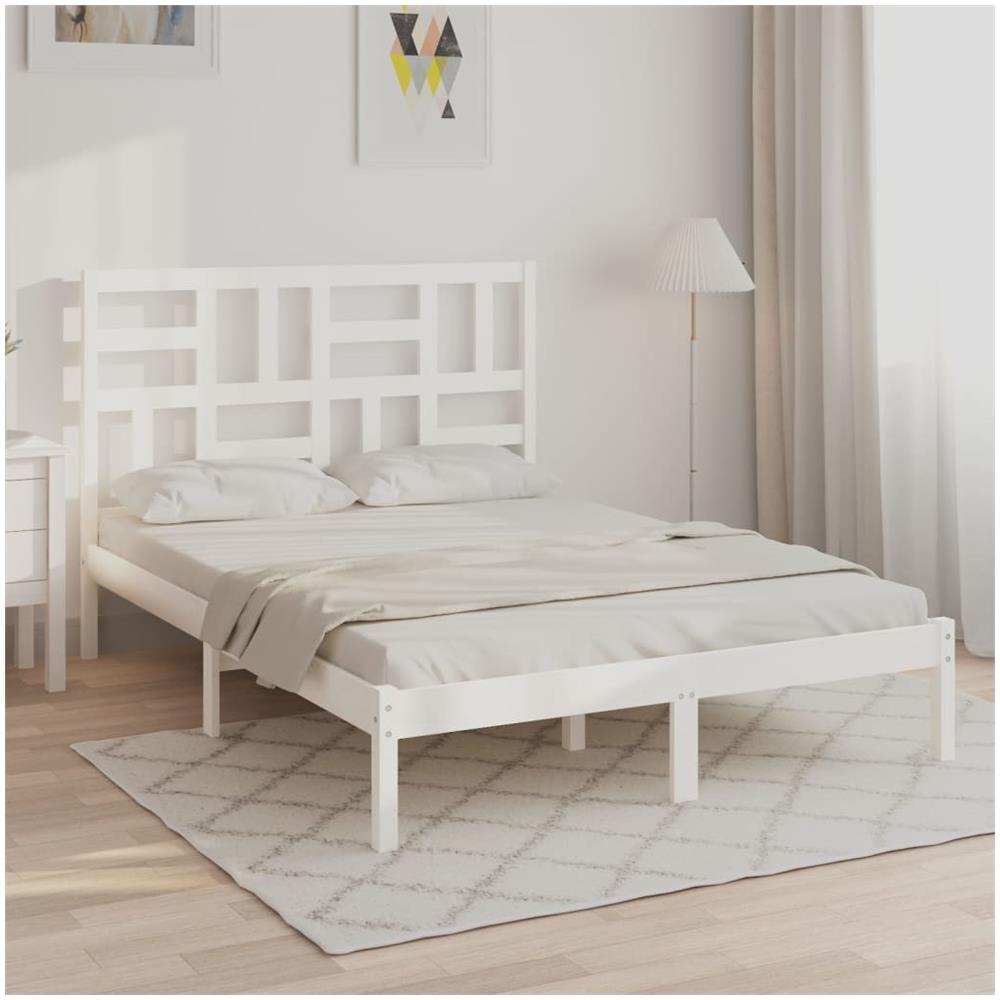 Giroletto Bianco in Legno Massello 150x200 cm King Size - Foto 1