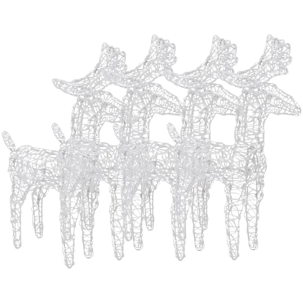 Renne Di Natale 4 Pz Multicolore 160 Led In Acrilico - Foto 4