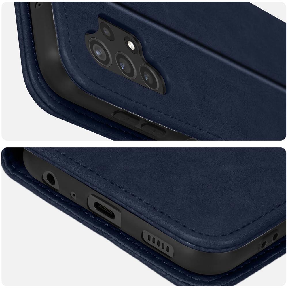 Custodia Per Samsung Galaxy A13 4g, Portacarte E Funzione Supporto Blu Notte - Foto 5