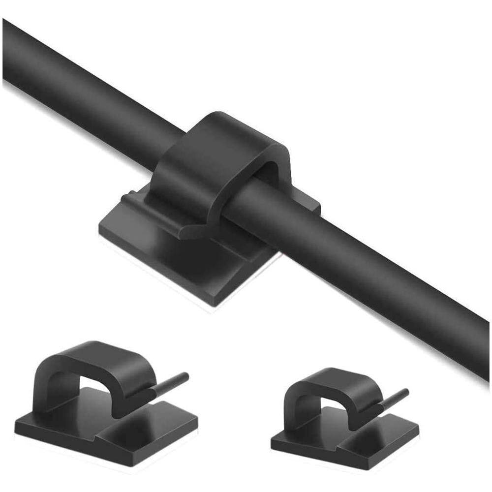 Portacavi Autoadesivo Confezione Da 50 Pezzi Black - Foto 1