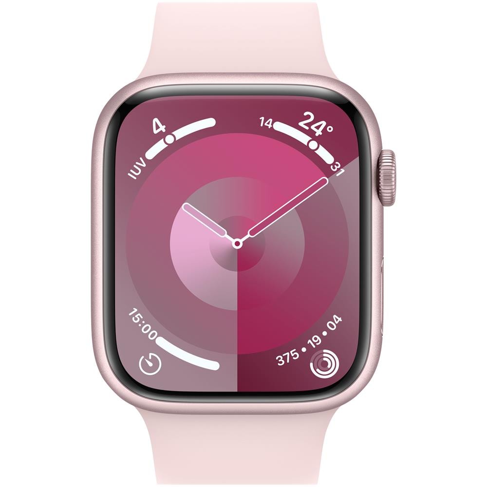 Watch Series 9 GPS + Cellular Cassa 45mm in Alluminio Rosa con Cinturino Sport Rosa Confetto - M /L - Foto 1