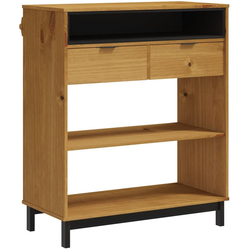 Tavolino Da Bar Flam 92x45x110 Cm In Legno Massello Di Pino - Foto 2