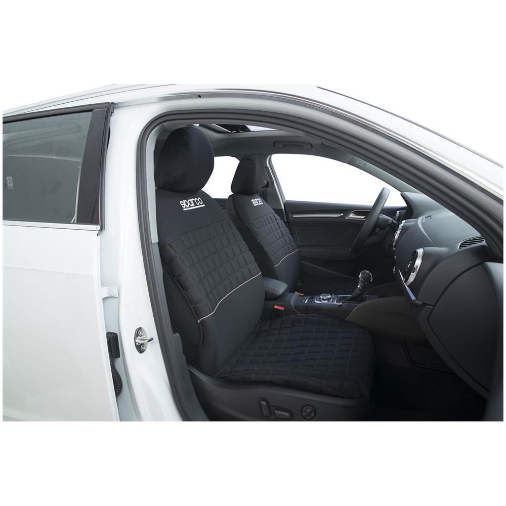 Set Universale Spc1042 Coprisedili Auto Completo Nero Argento - Foto 2