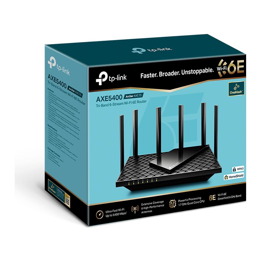 Archer AXE75 router wireless Gigabit Ethernet Tri-band (2,4 GHz / 5 GHz / 6 GHz) Nero - Foto 4