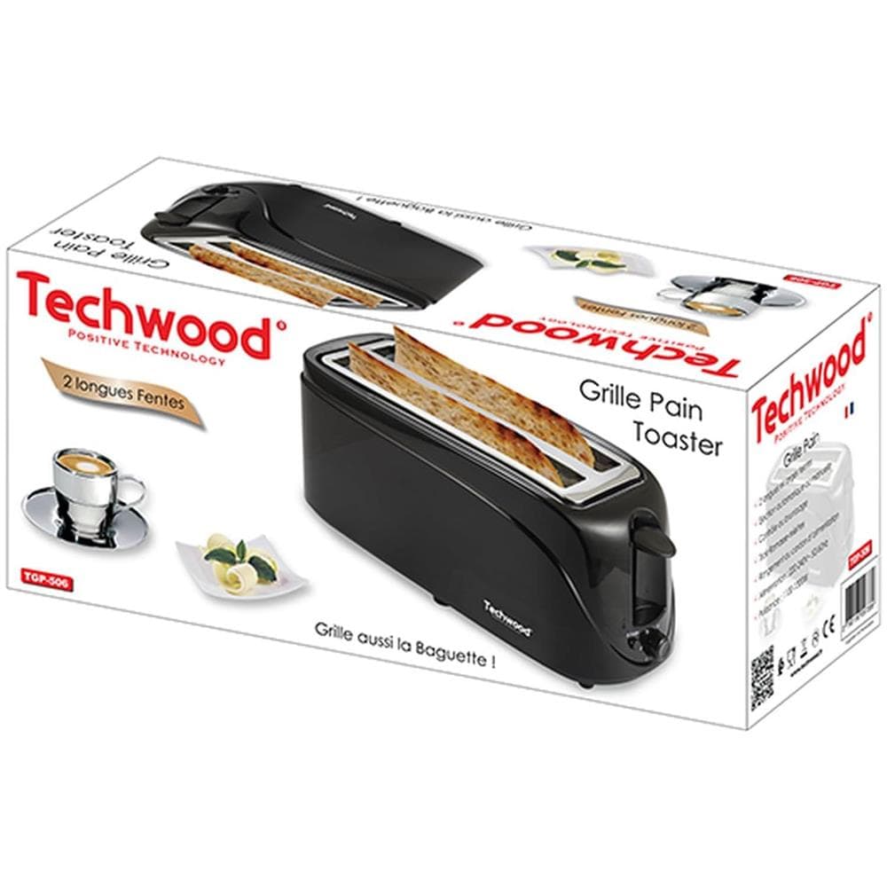 Tostapane TGP-506 a 2 Fette con Potenza 1300 W Colore Nero - Foto 2