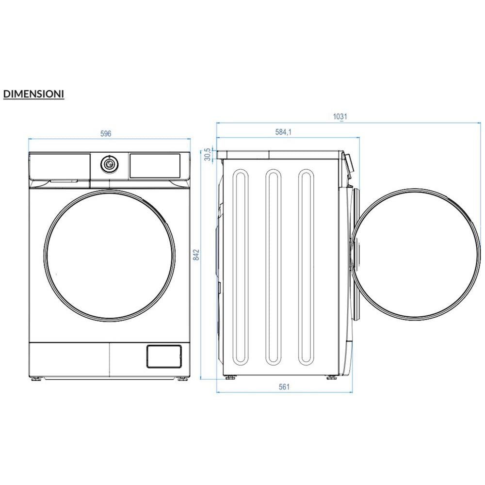 Lavatrice Standard 9 Kg Classe A H914-T - Foto 8