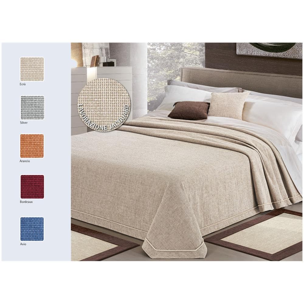 Copriletto Disegno Intreccio 180x270 Avio - Foto 1