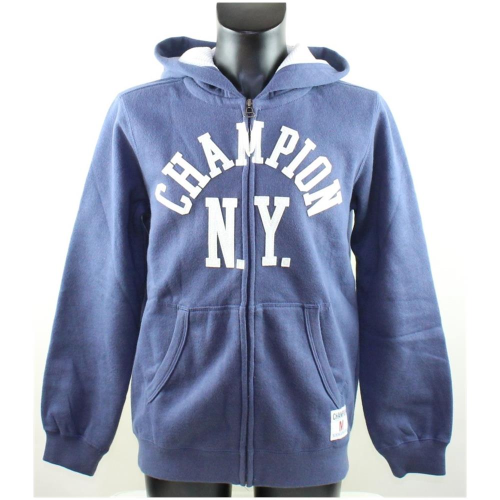 felpa blu zip bambino