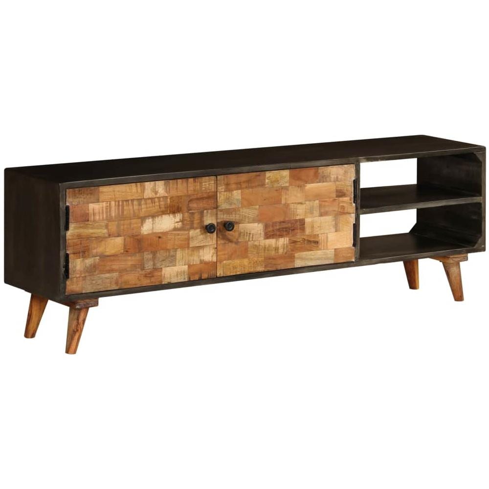 Mobile Porta Tv In Legno Massello Di Mango 140x30x45 Cm - Foto 1