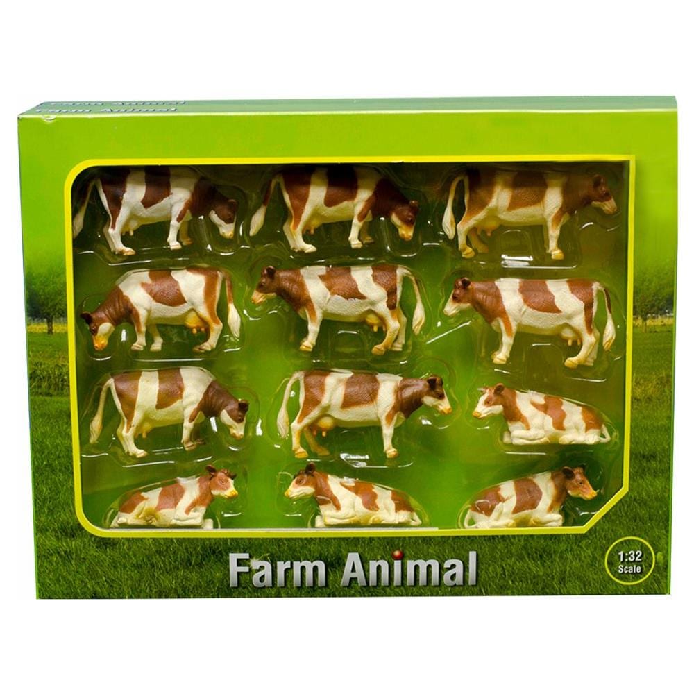 Set Di Mucche 12 Pz 1:32 In Plastica 571968 - Foto 1