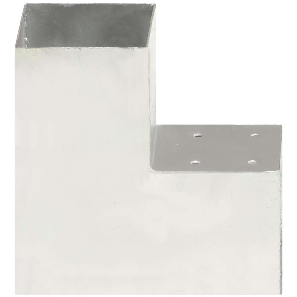 Connettore Per Pali A Forma Di L In Metallo Zincato 101x101 Mm - Foto 2
