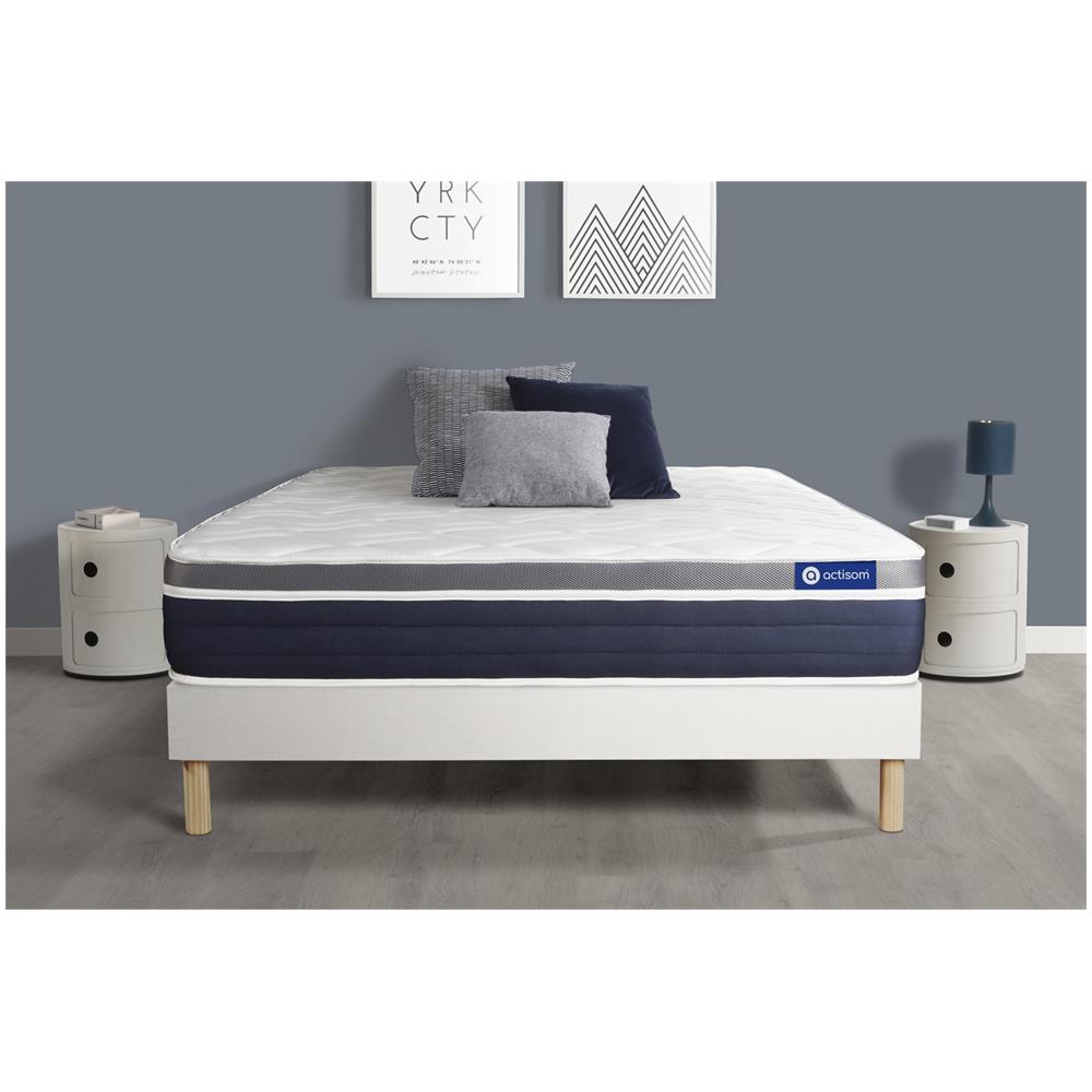 Kit Rete E Materasso Matrimoniale Actiflex Confort 160x210cm - Spessore : 26cm - Molle Insacchettate E Memory Foam - Moderatamente Rigido - Foto 7