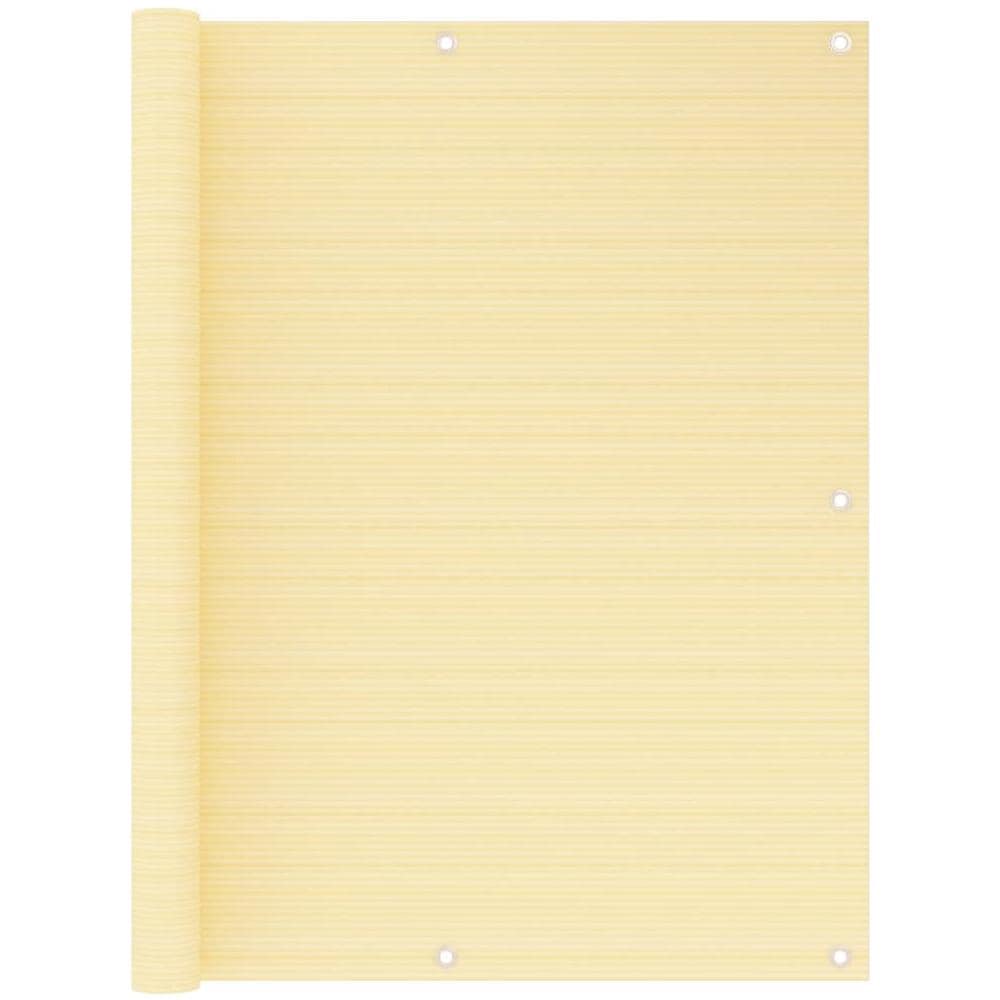 Paravento da Balcone Beige 120x500 cm in HDPE - Foto 1