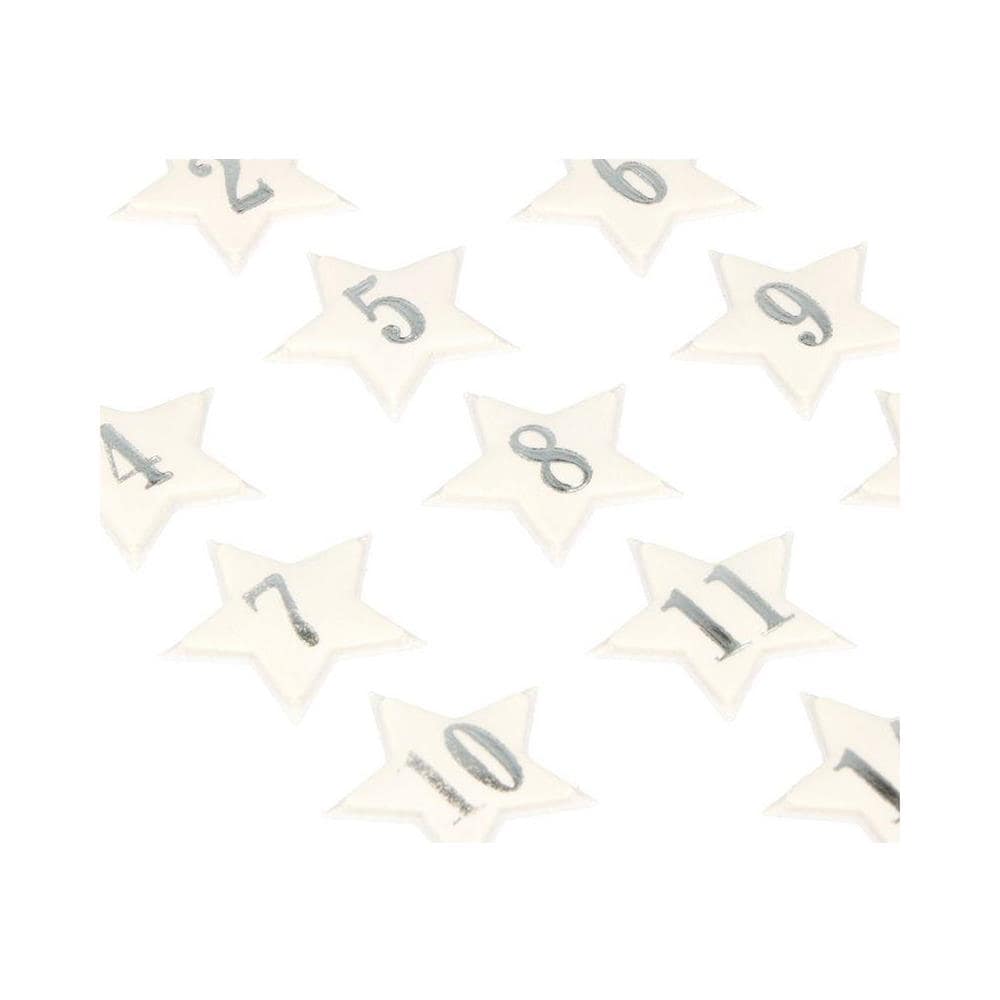 Adesivi Puffies 3d Xl Calendario Delle Stelle D'argento Anteriori - Foto 1