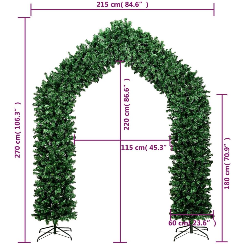 Albero di Natale ad Arco Verde 270 cm - Foto 6