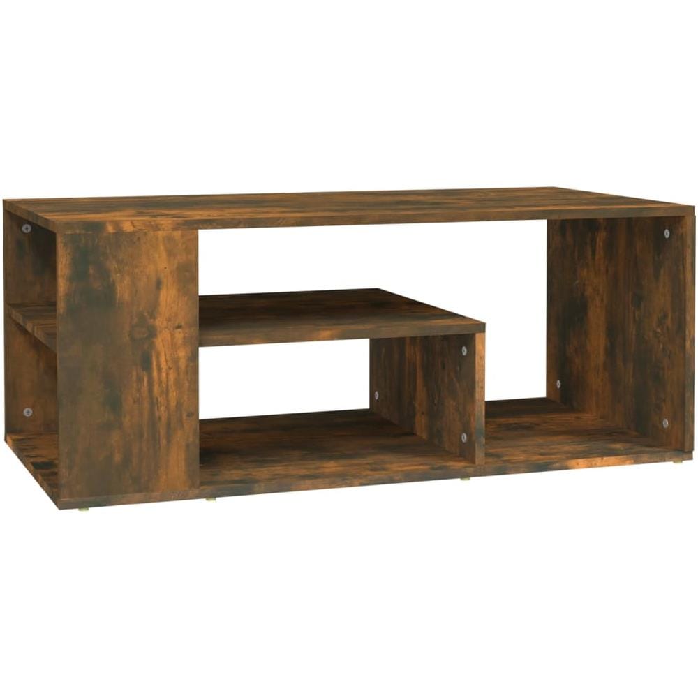 Tavolino Da Salotto Rovere Fumo 100x50x40 Cm Legno Multistrato - Foto 2