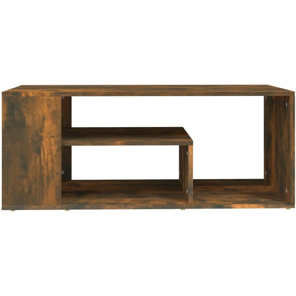 Tavolino Da Salotto Rovere Fumo 100x50x40 Cm Legno Multistrato - Foto 3
