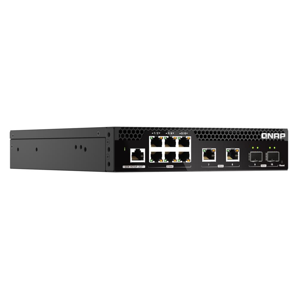 QSW-M2106R-2S2T switch di rete Gestito L2 10G Ethernet (100/1000/10000) 1U Nero - Foto 2