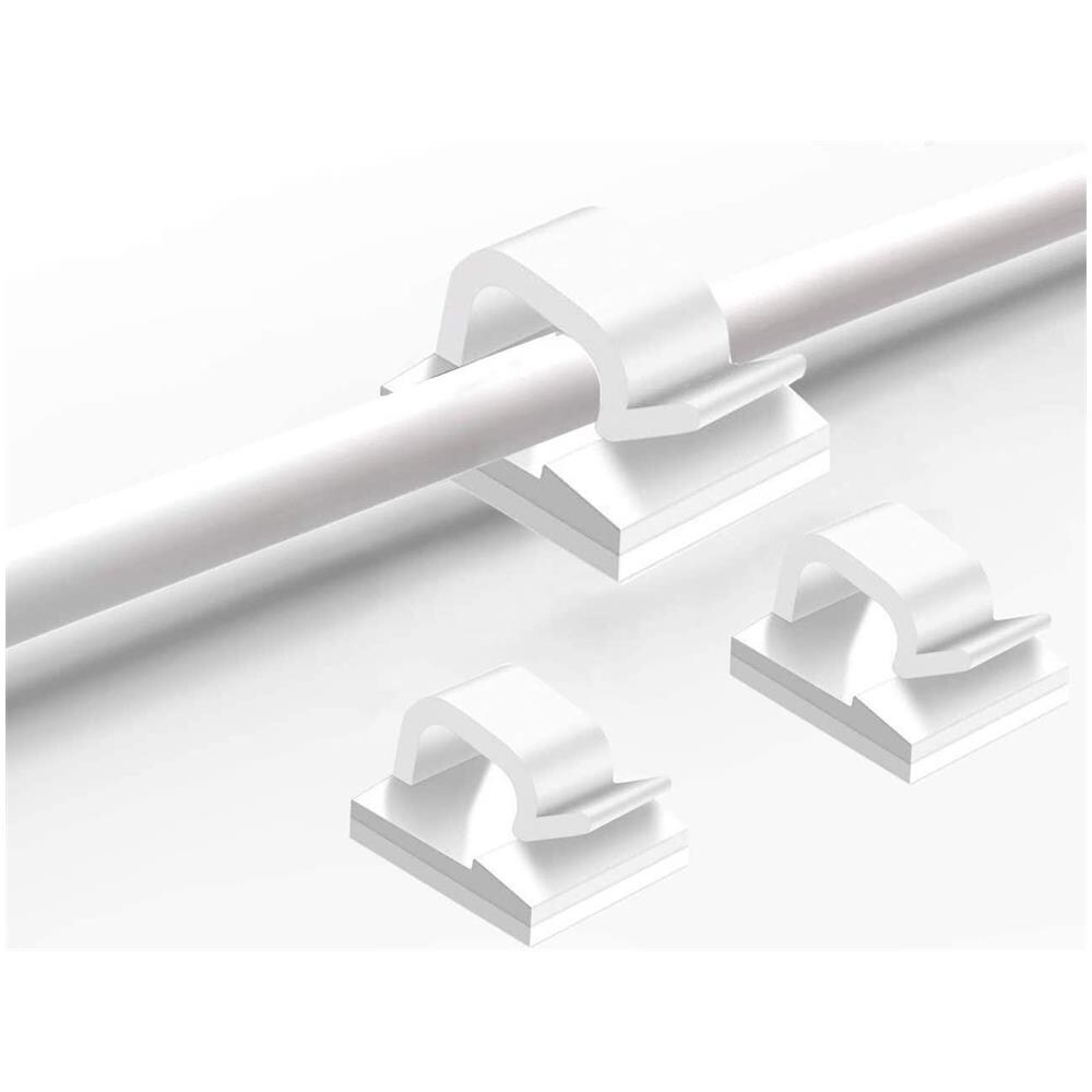 Portacavi Autoadesivo Confezione Da 50 Pezzi White - Foto 1