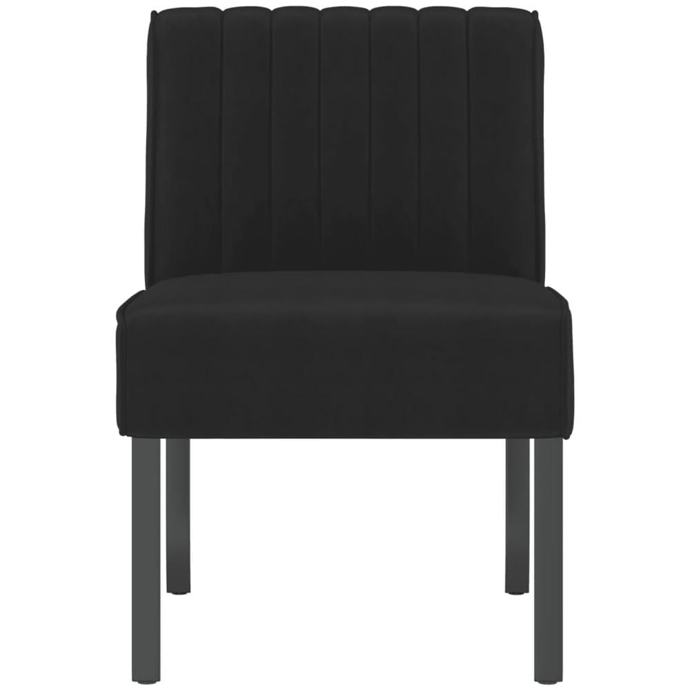 Sedia Pantofola Nera In Velluto - Foto 3