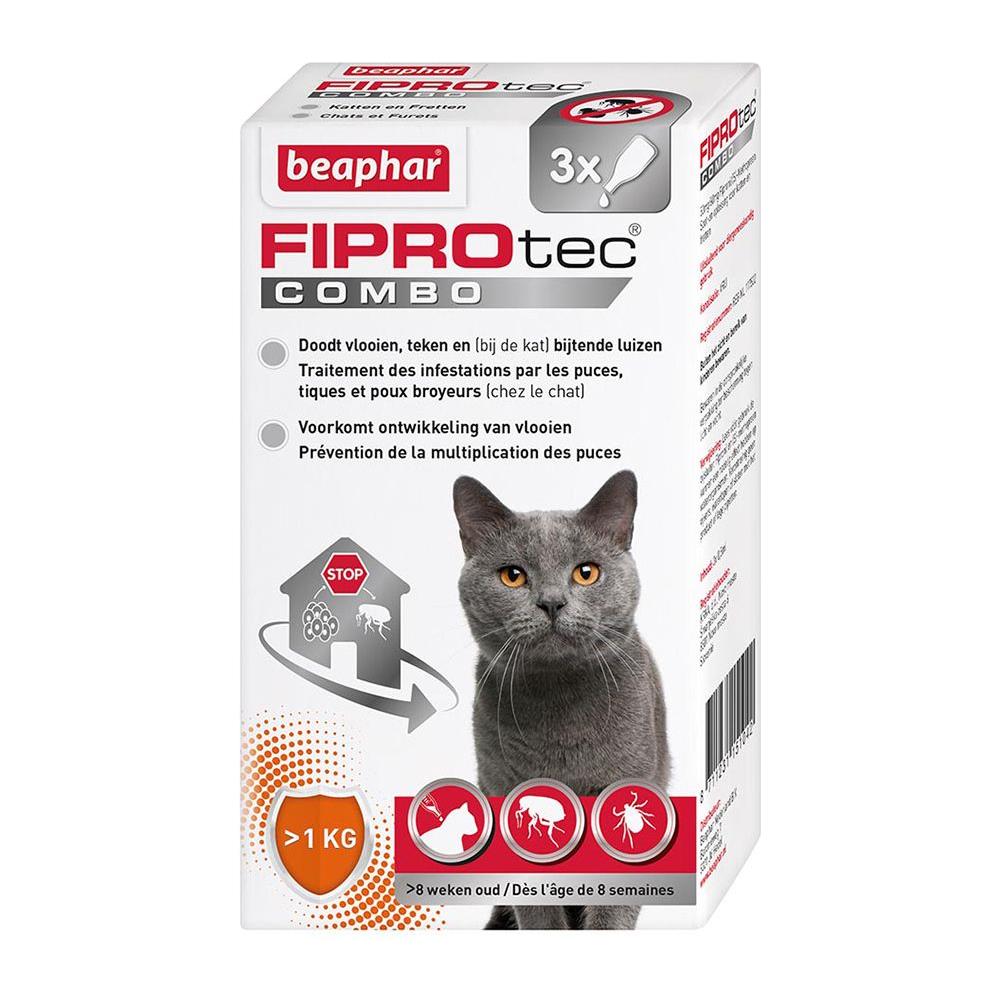 Pipette Antiparassitarie Gatto Di Più Di Fiprotec Combo 1kg - Foto 1