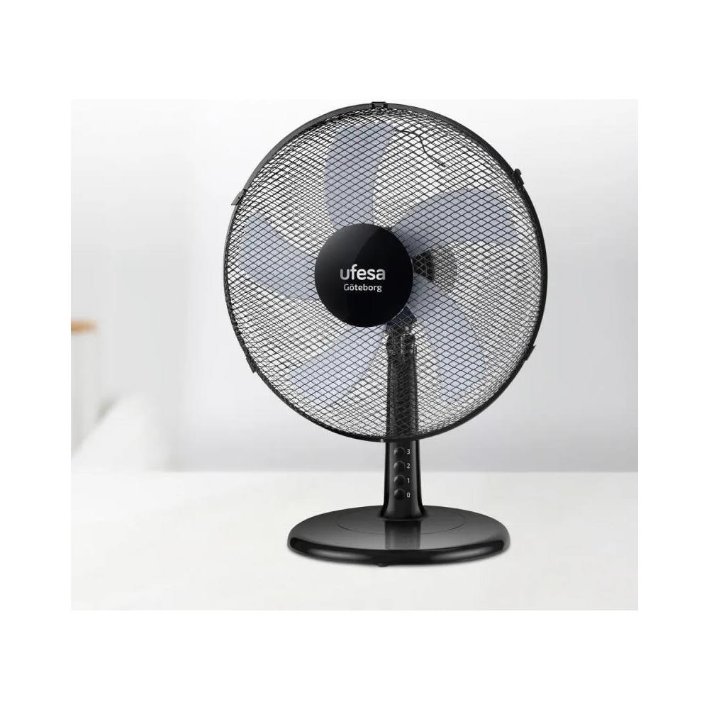 Ventilatore da Tavolo GOTEBORG Diametro 30cm Potenza 45W Colore Nero - Foto 3