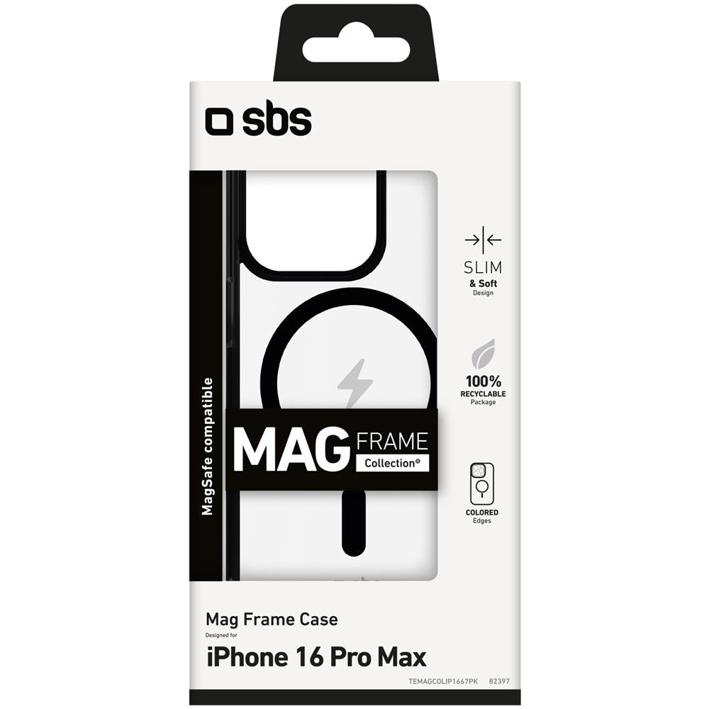 Mag frame custodia per cellulare 17,5 cm (6.9") Cover Nero, Trasparente - Foto 2
