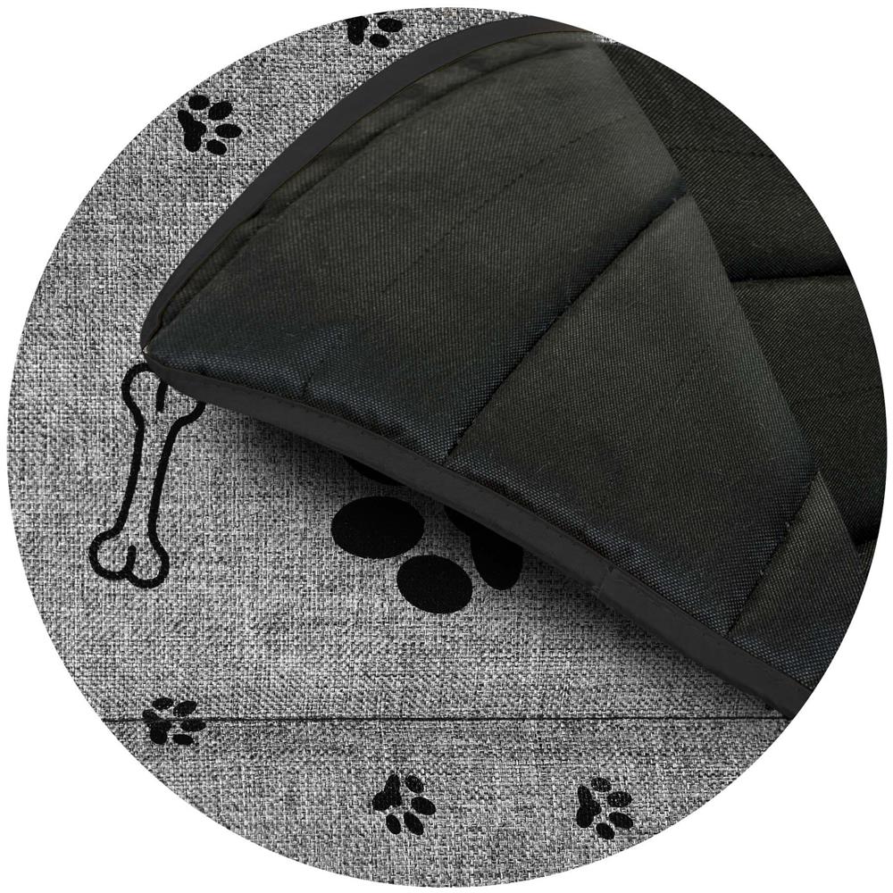 120x80 cm Tappetino per cuccia per cani impermeabile Ossa nere - Foto 5