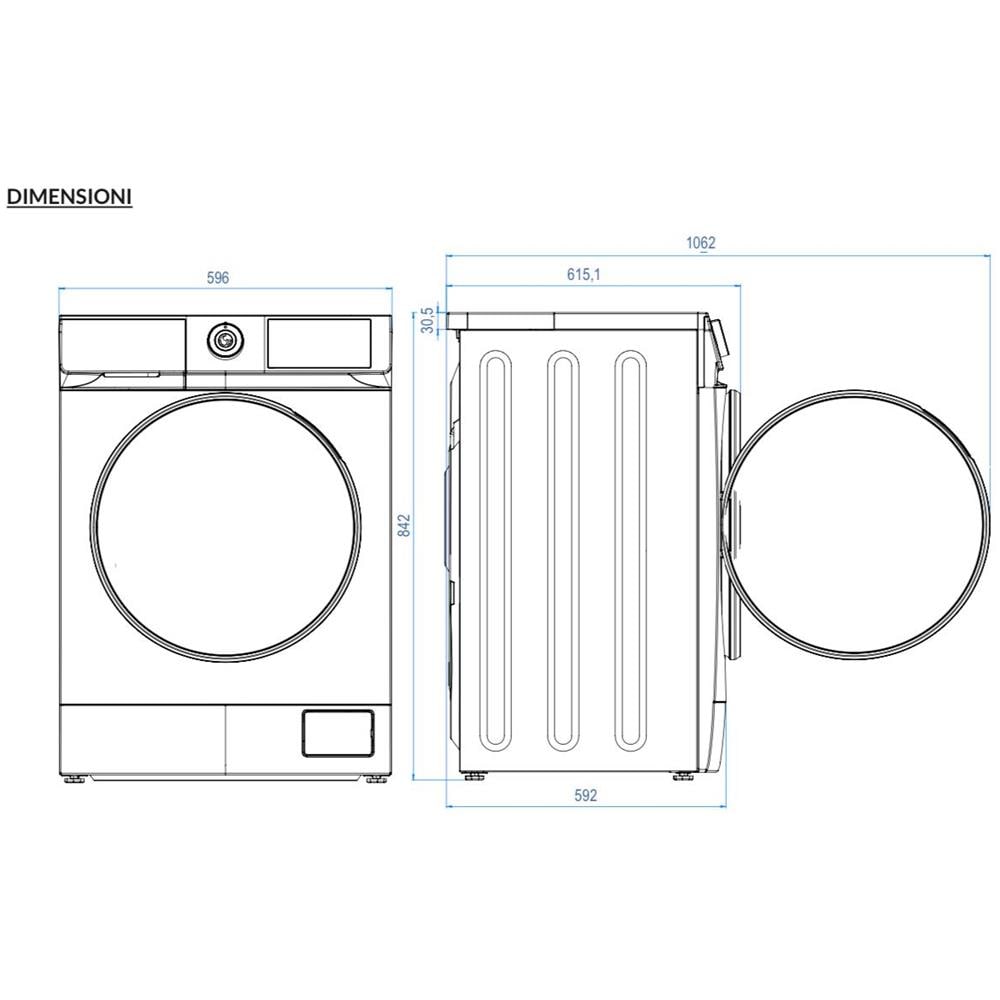 Lavatrice Standard 10 Kg Classe A H1014-T - Foto 3