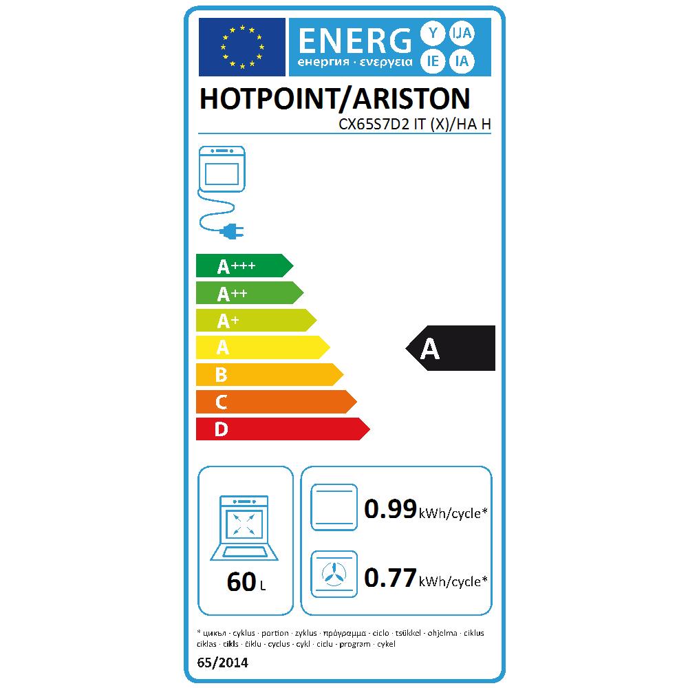 HOTPOINT - Cucina Elettrica CX65S7D2 IT (X) / HA H 4 Fuochi a Gas Forno  Elettrico Multifunzione Dimensione 60 x 60 cm Colore Inox - ePRICE