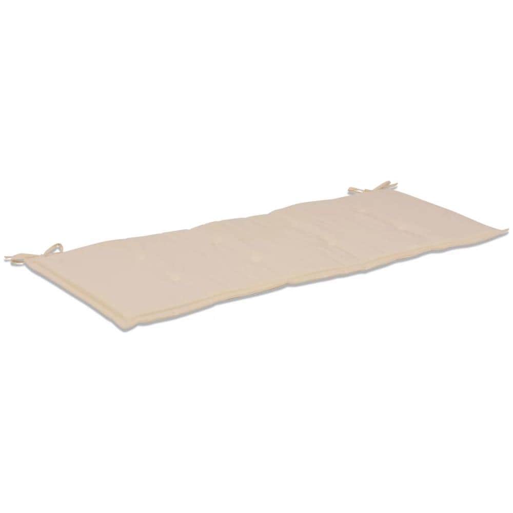 Cuscino per Panca da Giardino Crema 120x50x4 cm - Foto 2