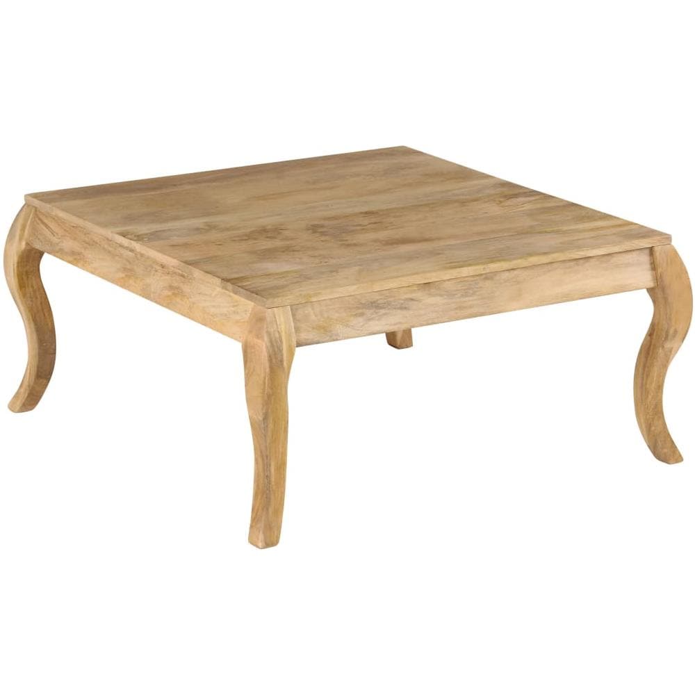 Tavolino Da Caffè In Legno Massello Di Mango 80x80x40cm - Foto 1
