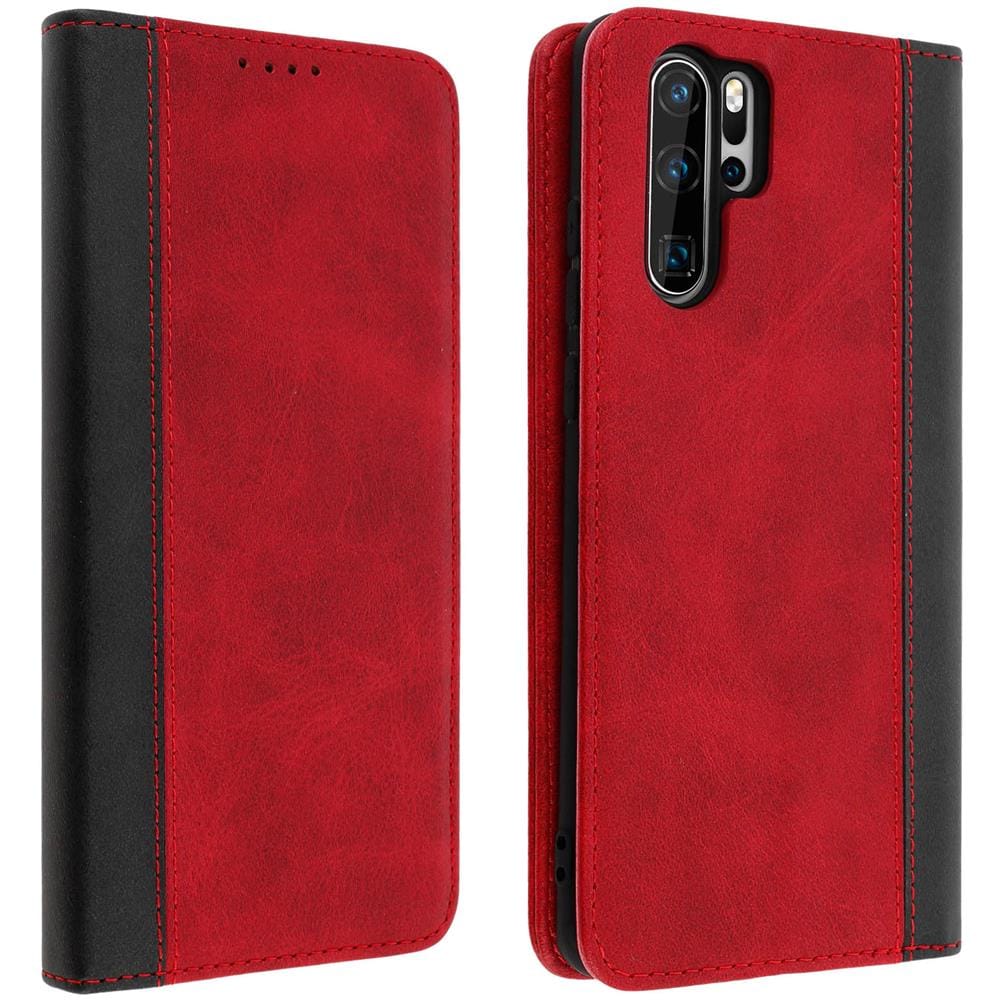 Custodia Huawei P30 Pro Portacarte Funzione Supporto Rosso - Foto 1