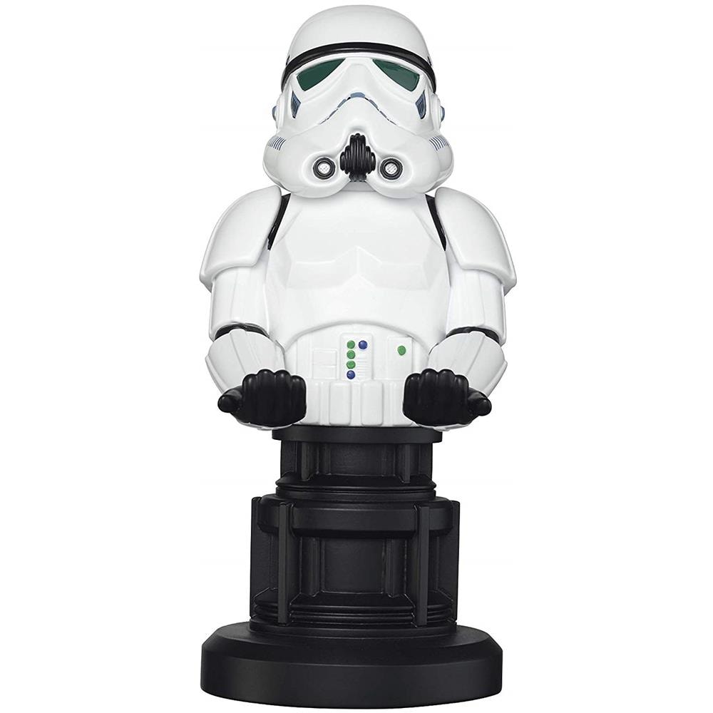Supporto per Smartphone o Joystick Cable Guy Stormtrooper CGCRSW300011 con Cavo USB - Type-C di 2 mt con Adattatore Lightning e Micro USB - Foto 1