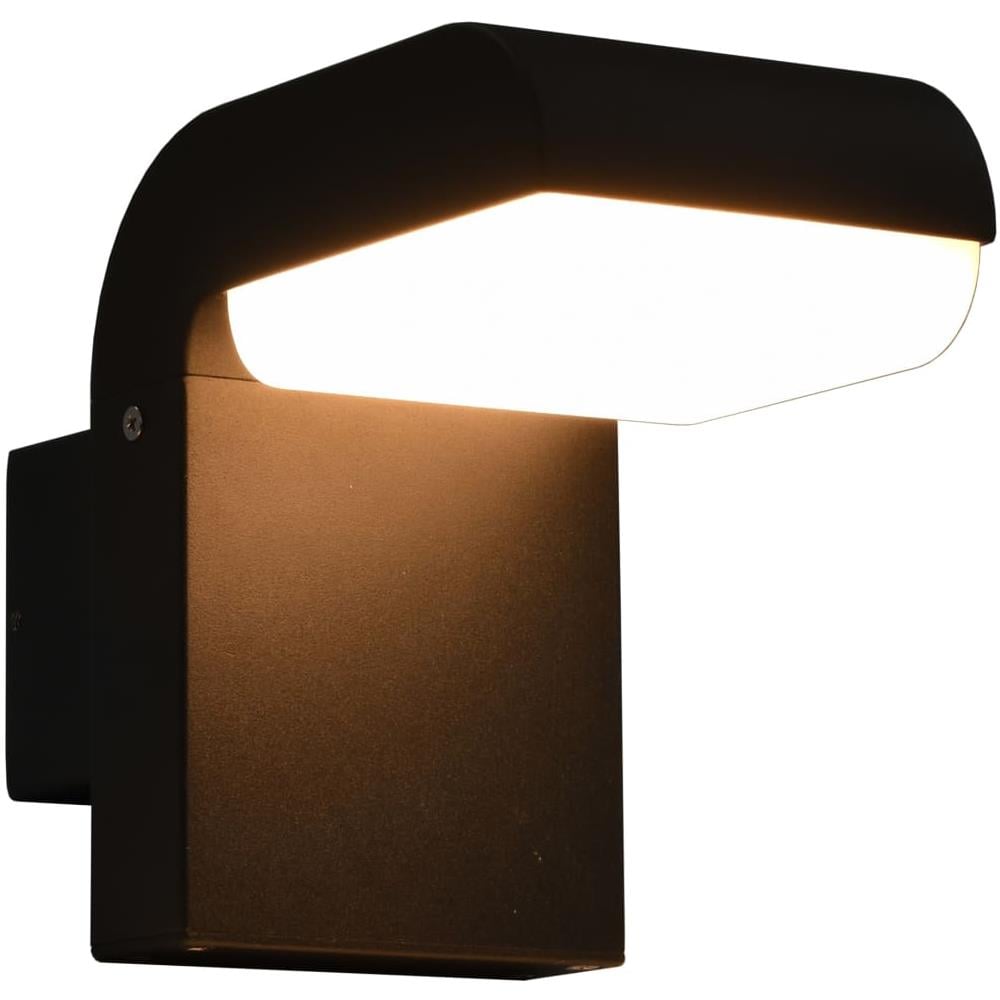 Lampada Da Parete Da Esterno A Led 9 W Nera Ovale - Foto 1