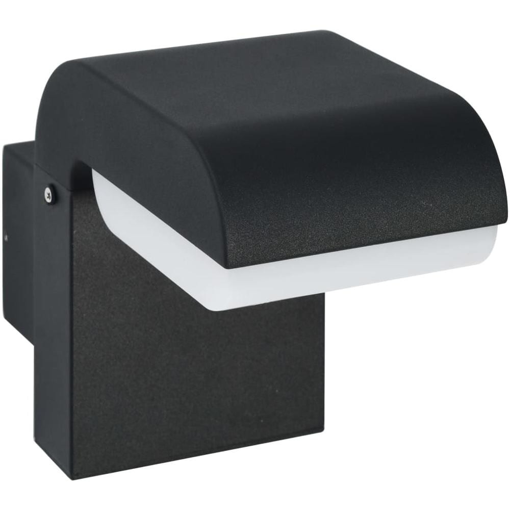 Lampada Da Parete Da Esterno A Led 9 W Nera Ovale - Foto 2